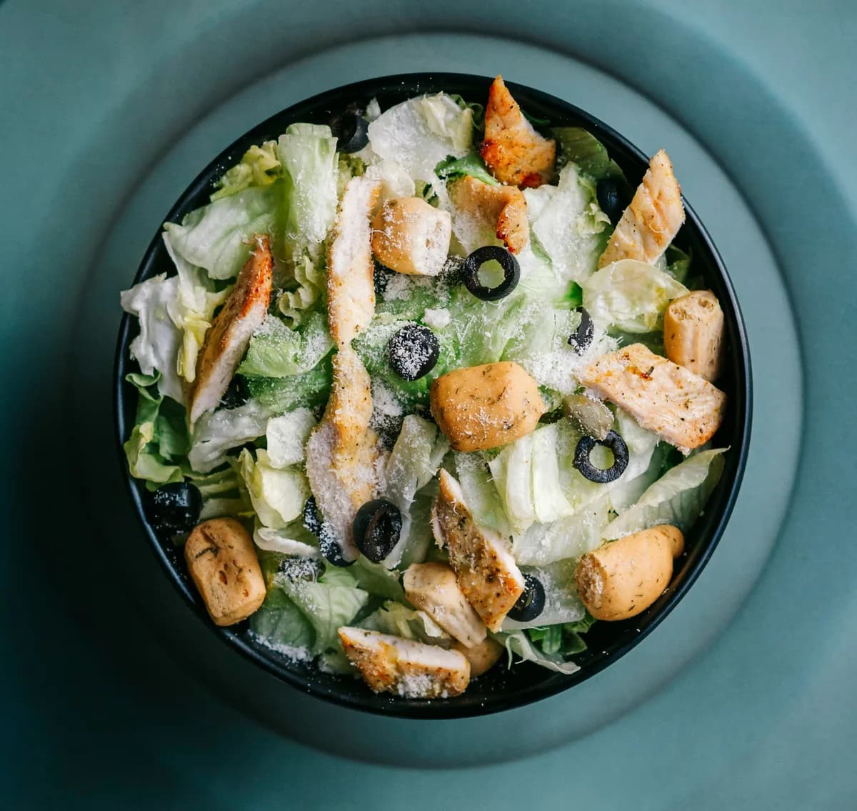 Bowl of vegetables with tofu and pasta for a balanced plant-forward meal