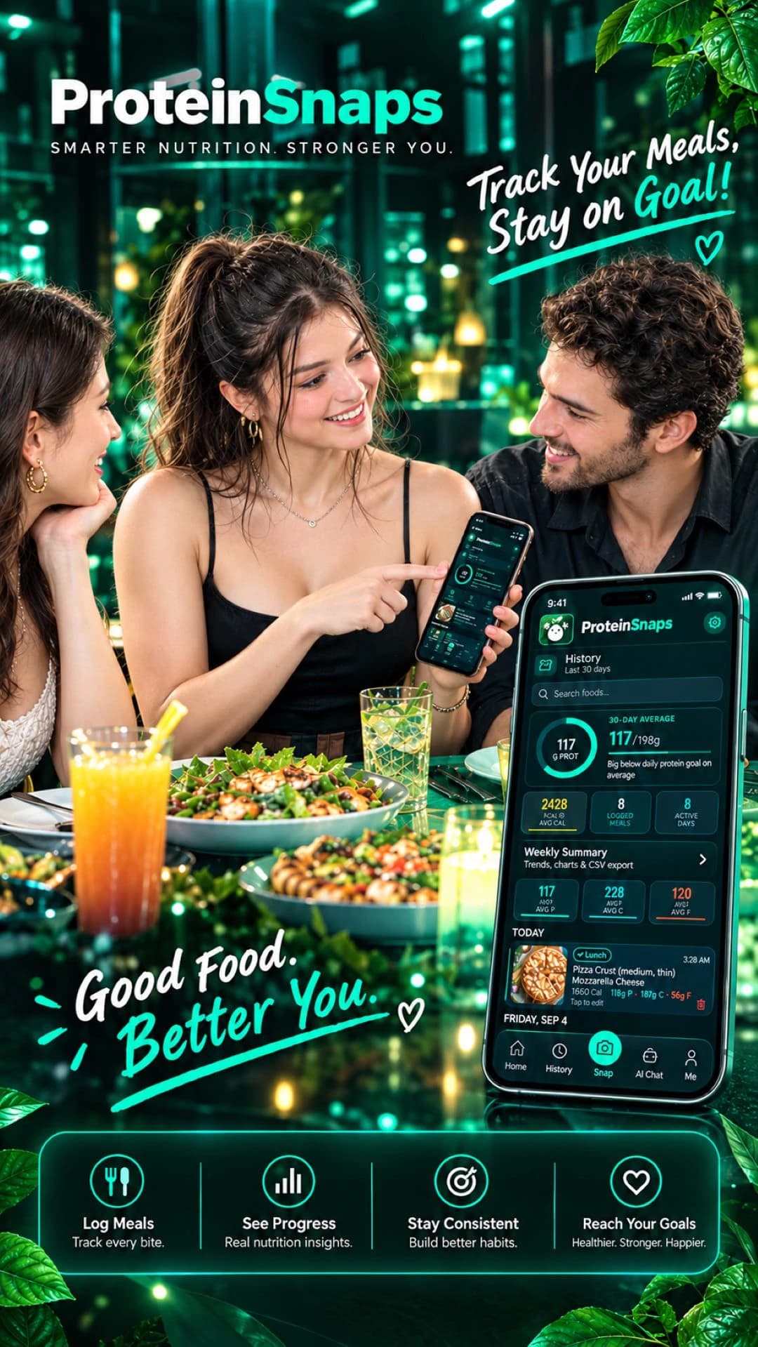 Meal History & Nutrition Log