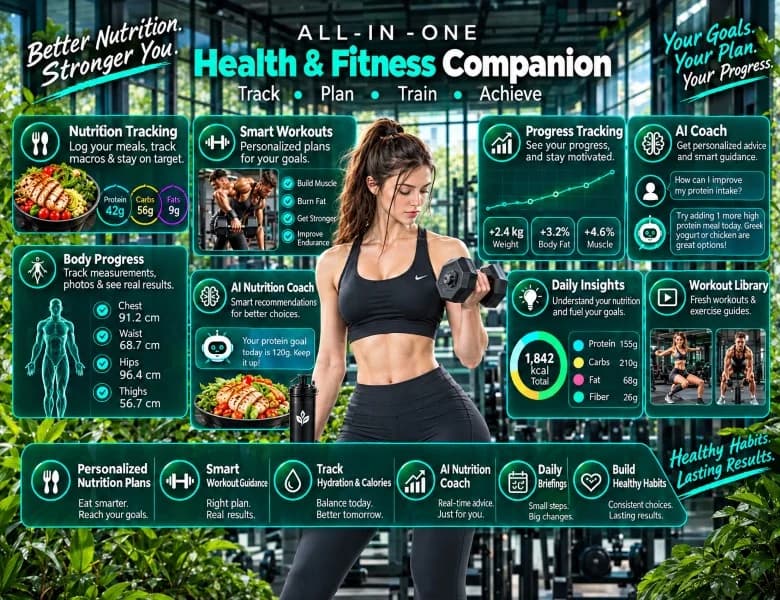 ProteinSnaps complete fitness dashboard