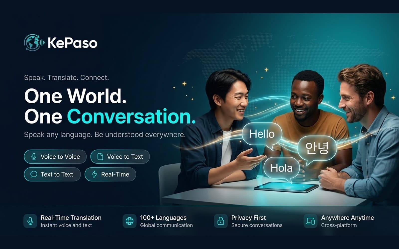 KePaso platform — people connecting through conversation